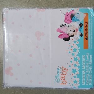 NWT Minnie Mouse Fitted Crib Sheets